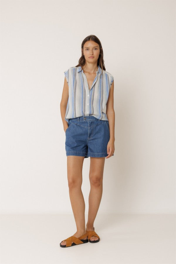 Lore Cotton Shirt Blue