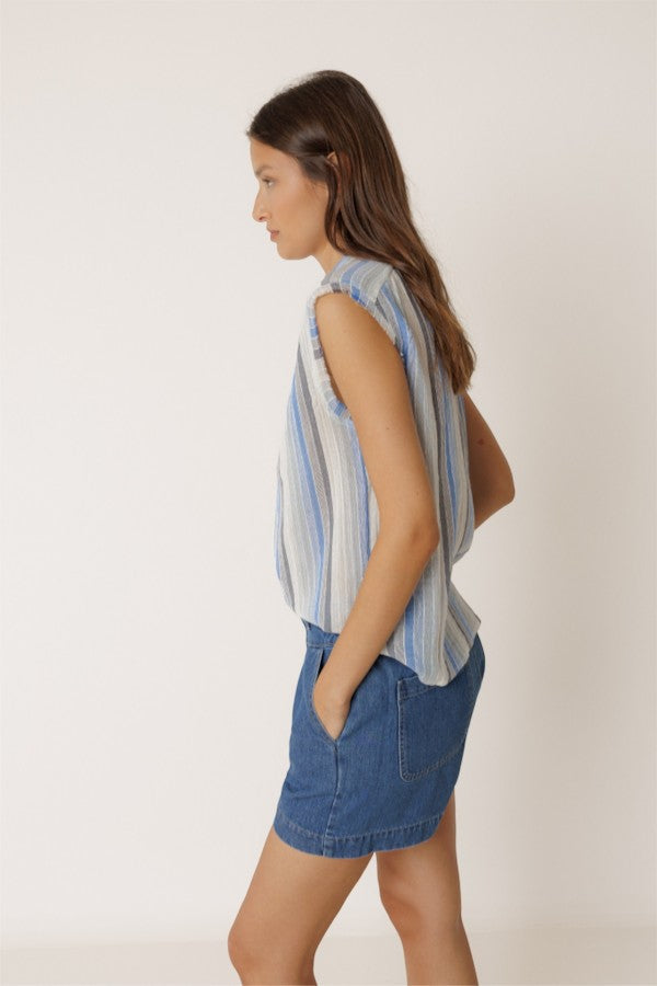 Lore Cotton Shirt Blue