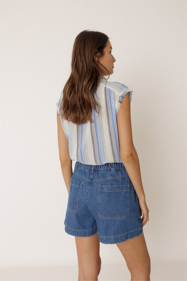 Lore Cotton Shirt Blue