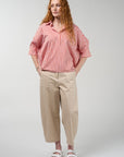 Connect Stripe Shirt Tangerine