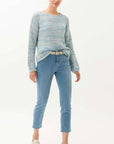 Mary S Crop Jean Blue