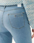 Mary S Crop Jean Blue