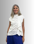 Ruched Top White