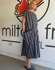 Oversized Stripe Cotton Dress