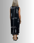 Graffiti Dress Black