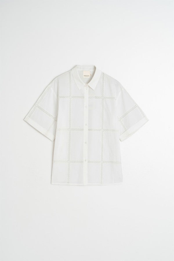 Lace Poplin Shirt