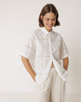 Lace Poplin Shirt