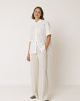 Lace Poplin Shirt