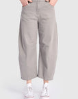 Cotton Barrel Pant Grey