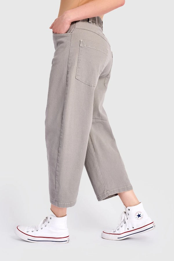 Cotton Barrel Pant Grey