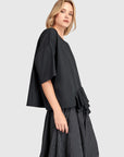 Urban Ruffle Top - Black