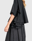 Urban Ruffle Top - Black