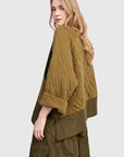 Khaki Mix Sweat Top