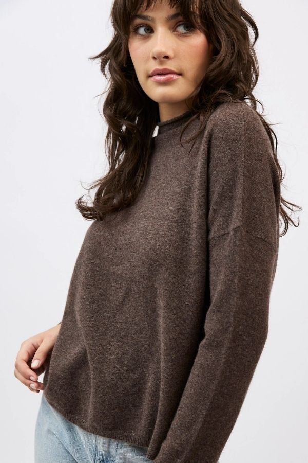 Sloan Mockneck Espresso