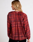 Shirred Neck Blouse