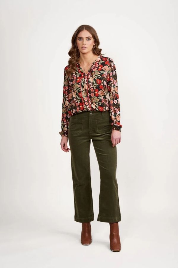 Daily Straight Crop Cord Jean