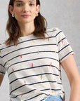 Abbie Stripe Tee Ivory