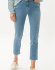 Mary S Crop Jean Blue