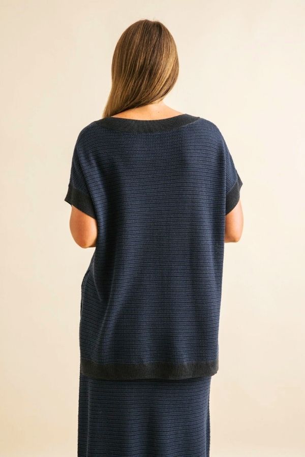 Lattice S/S Knit Top