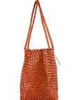 Verona Woven Shopper Cognac