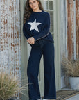 Peace Wide Leg Jean