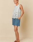 Broderie S/L Top