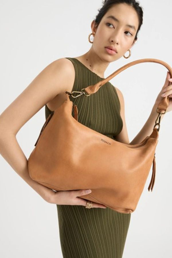 Small Slouchy Handbag Tan